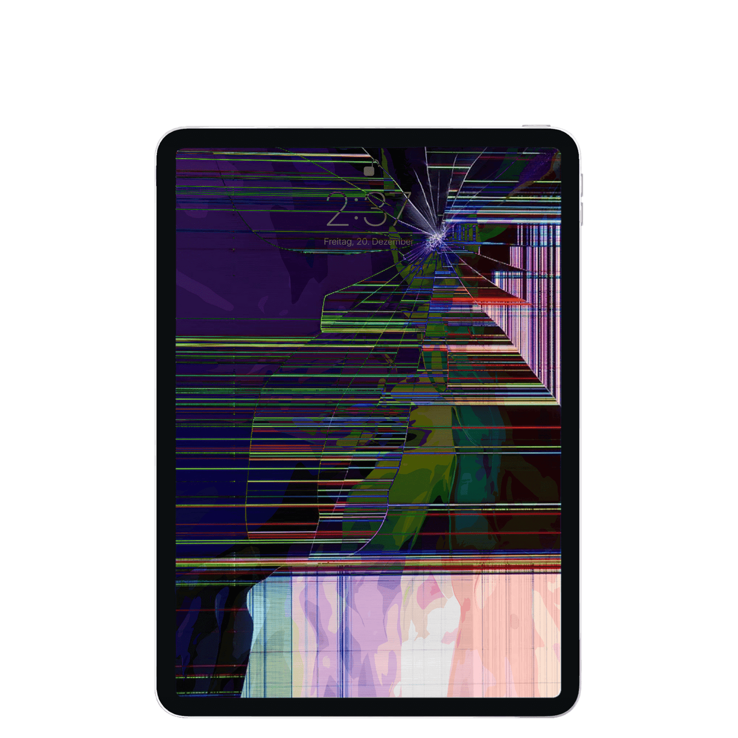 Apple iPad Pro der dritten Generation mit zerbrochenem Display