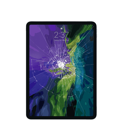 Apple iPad Pro der dritten Generation mit zerbrochenem Glas