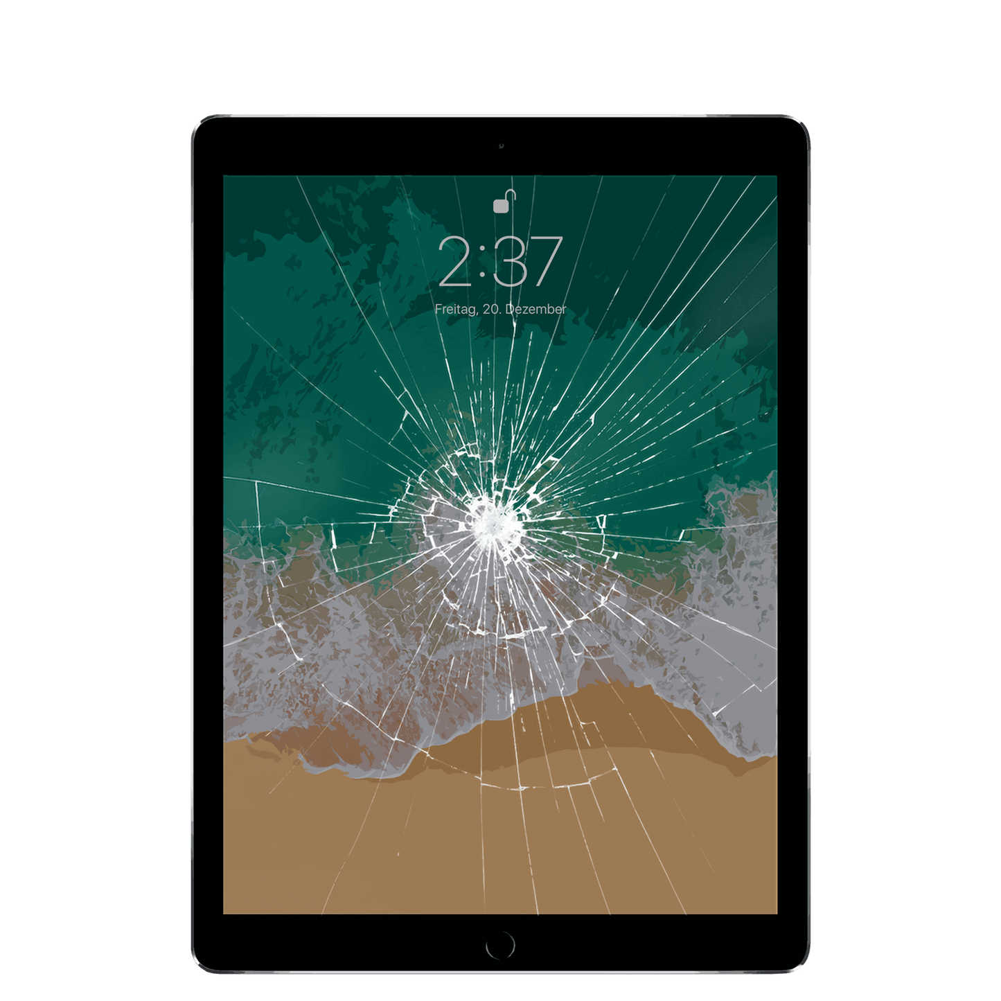  Apple iPad Pro der zweiten Generation mit Glasschaden