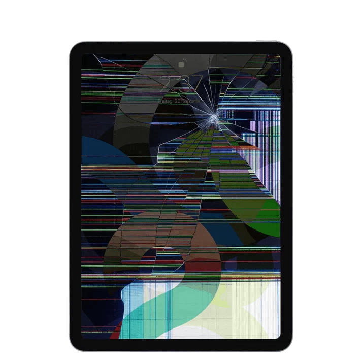 Apple iPad Air der fünften Generation mit beschädigtem Display