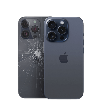  Apple iPhone 15 Pro mit Rückseite kaputt