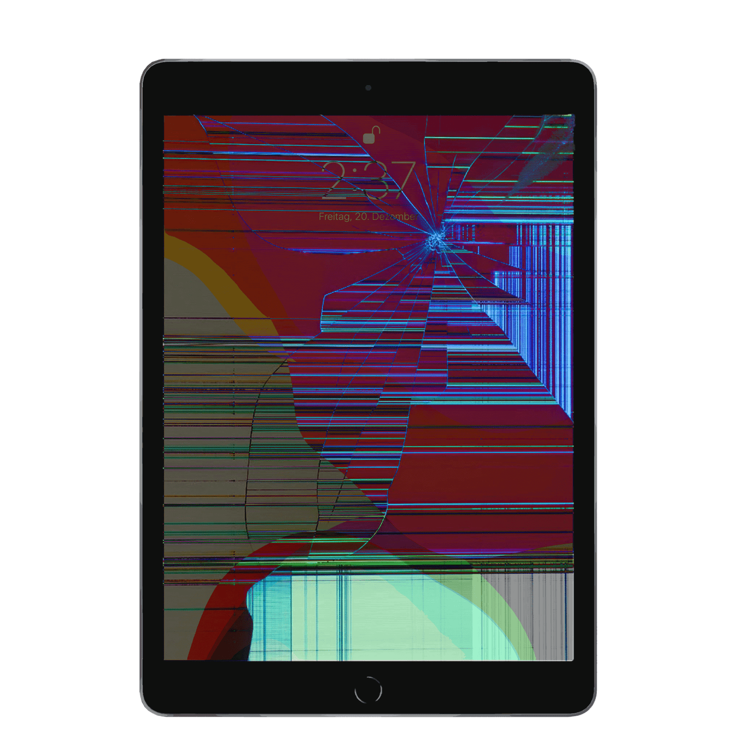 Apple iPad der siebten Generation mit beschädigtem Bildschirm