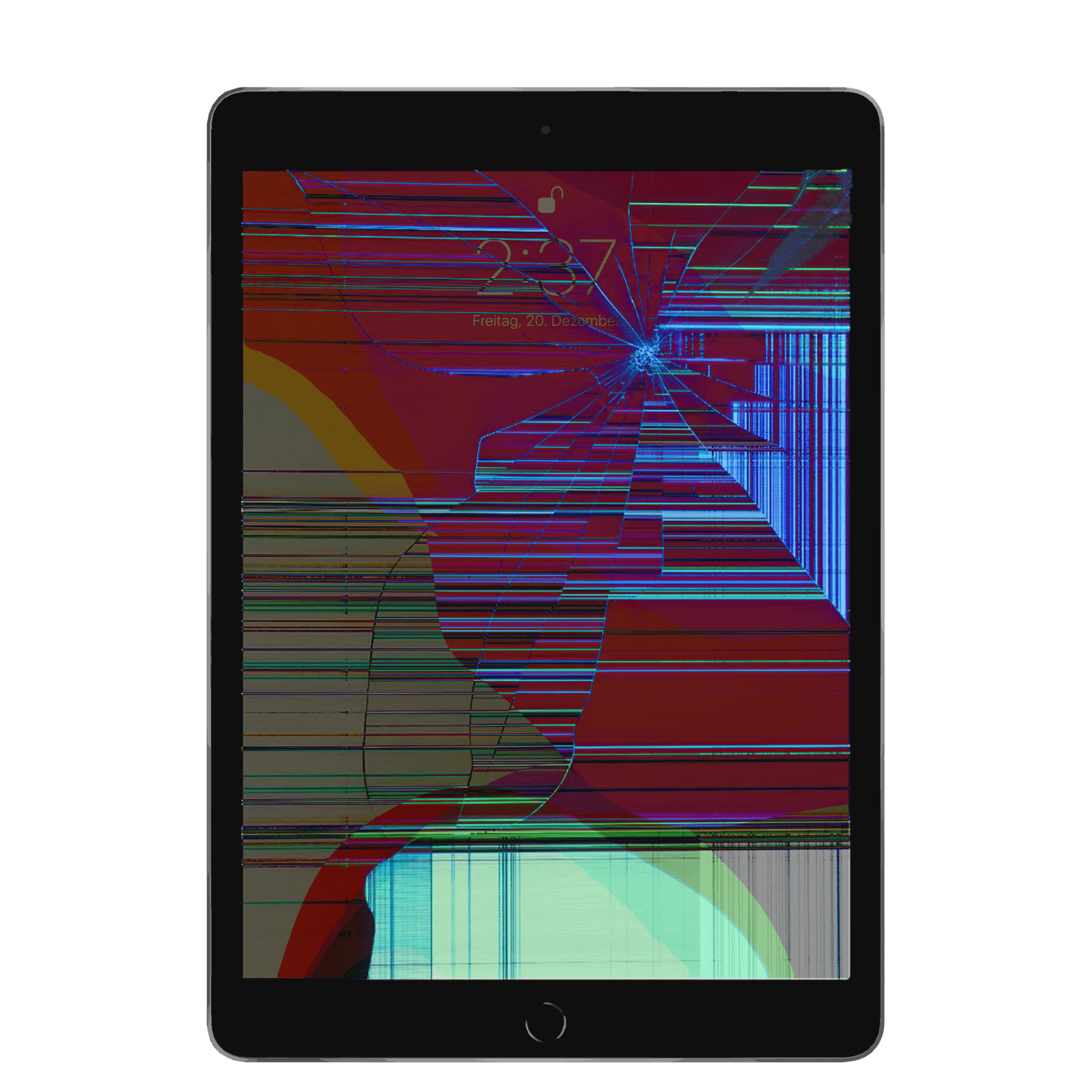 Apple iPad der siebten Generation mit beschädigtem Bildschirm