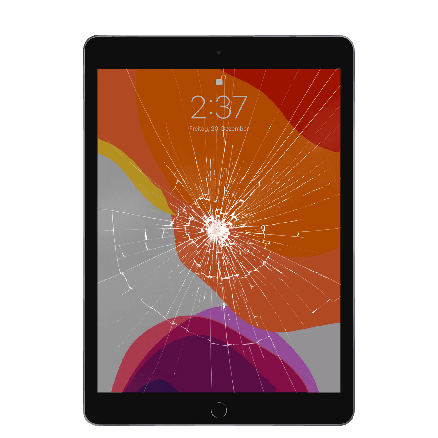 Gesprungener Bildschirm des Apple iPad 9